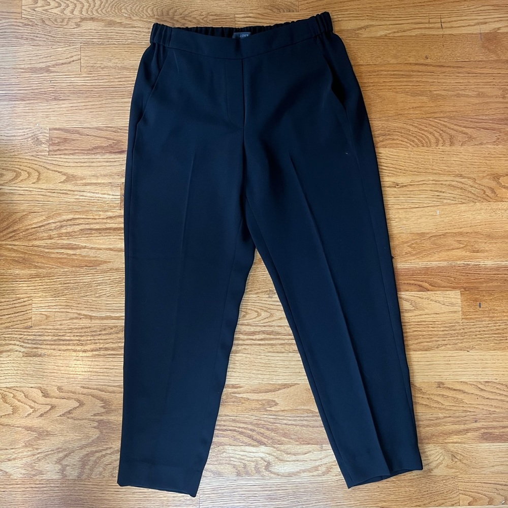 Black J Crew cropped trousers, size 6